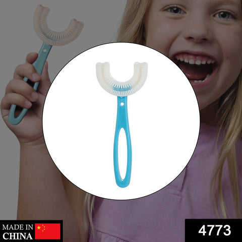 4773 Kids U Shaped Large Tooth Brush used in all kinds of household bathroom places for washing teeth of kids, toddlers and children’s easily and comfortably. 
