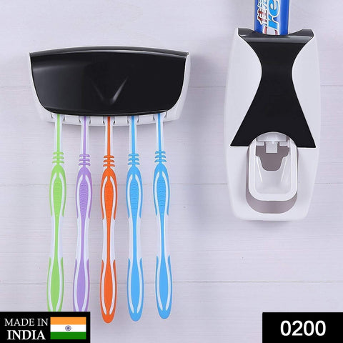0200 Toothpaste Dispenser & Tooth Brush with Toothbrush - SWASTIK CREATIONS The Trend Point