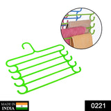 0221 5 Layer Plastic Hanger (muticolor 1pc) - SWASTIK CREATIONS The Trend Point
