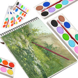 1123 Painting Water Color Kit - 12 Shades and Paint Brush (13 Pcs) - SWASTIK CREATIONS The Trend Point