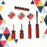 9173 23 Pcs Ratchet Screwdriver Set with Ratcheting Screwdriver - SWASTIK CREATIONS The Trend Point