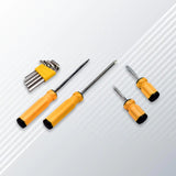 9160 Hexakey Screwdriver Tools NUT Key Socket Screw Driver Wrench Set - SWASTIK CREATIONS The Trend Point