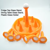 4710  Fridge Top Glass Stand, Dining Table Glass Stand, Plastic Glass Holder - SWASTIK CREATIONS The Trend Point