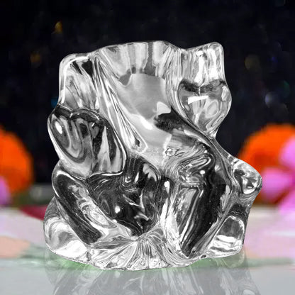 1195 Crystal Glass Ganesha Idol for Home, Office and Car Dashboard - SWASTIK CREATIONS The Trend Point
