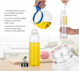 2346 Oil Dispenser Transparent Plastic Oil Bottle |Clear 1 Liter - SWASTIK CREATIONS The Trend Point