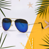 7701 classic Sunglasses for Men & Women, 100% UV Protected, Lightweight 
