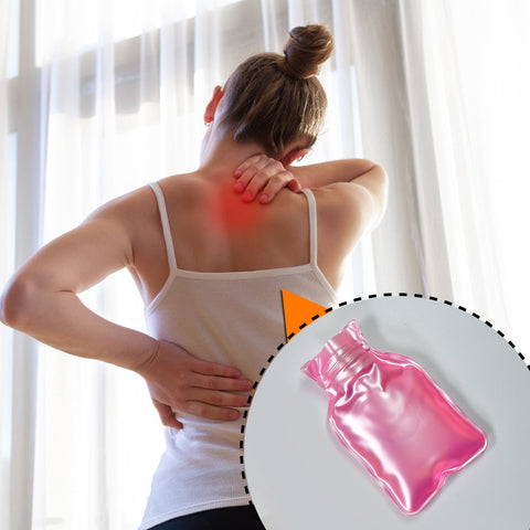 6533 Simple Pink small Hot Water Bag with Cover for Pain Relief, Neck, Shoulder Pain and Hand, Feet Warmer, Menstrual Cramps. - SWASTIK CREATIONS The Trend Point