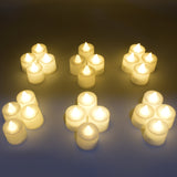 1222B Festival Decorative - LED Tealight Candles | Battery Operated Candle Ideal for Party, Wedding, Birthday, Gifts (24pc) ( Diya , Divo , Diva , Deepak , Jyoti ,