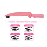 6648 3 in 1 Foldable Eyebrow Brush and Lash Comb,Double Ended Brow Brush Makeup Brush - SWASTIK CREATIONS The Trend Point