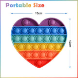 4608 Heart Pop It Fidget Toys, Push Pop Bubble Fidget Sensory Toy - SWASTIK CREATIONS The Trend Point