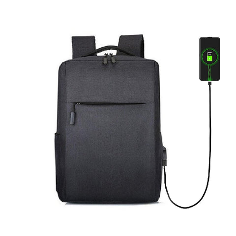 6208 Black Travel Laptop Backpack with USB Charging Port - SWASTIK CREATIONS The Trend Point