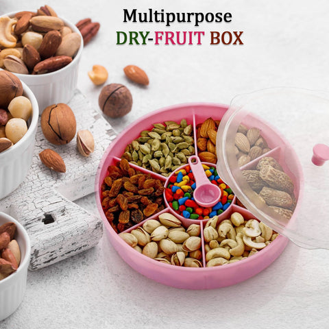 2061 Multipurpose Dry-fruit and masala box with single spoon. - SWASTIK CREATIONS The Trend Point