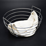 5143 Stainless Steel Bread and Roti Basket for Kitchen and Dining, Silver 