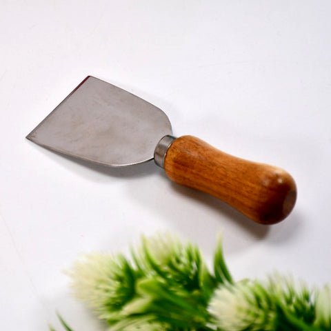 0166 Cheese Knife Stainless Steel Cheese Slicer Wooden Handle Mini Knife Butter Knife Spatula - SWASTIK CREATIONS The Trend Point