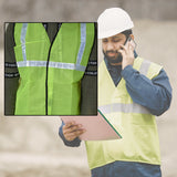 7437 Green Safety Jacket For Having protection against accidents usually in construction area's. - SWASTIK CREATIONS The Trend Point