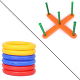 8078 13 Pc Ring Toss Game widely used by children’s and kids for playing and enjoying purposes and all in all kinds of household and official places etc. - SWASTIK CREATIONS The Trend Point