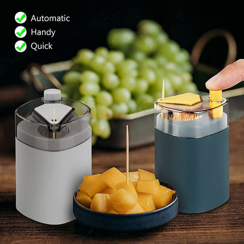 4005L Toothpick Holder Dispenser, Pop-Up Automatic Toothpick Dispenser for Kitchen Restaurant Thickening Toothpicks Container Pocket Novelty, Safe Container Toothpick Storage Box. 