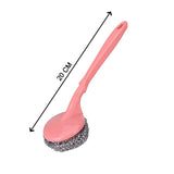 2804 Scrubber with Handle for Kitchen and Utensil Cleaning and Hard Stains, - SWASTIK CREATIONS The Trend Point