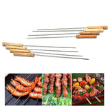 7117 Barbecue Skewers for BBQ Tandoor & Brush For Kitchen Use 