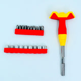 9180 20pcs T-shape screwdriver set Head Ratchet Pawl Socket Spanner hand tools - SWASTIK CREATIONS The Trend Point