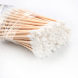 6016 Cotton Swabs Bamboo with Wooden Handles for Makeup Clean Care Ear Cleaning Wound Care Cosmetic Tool Double Head Biodegradable Eco Friendly (pack of 20) - SWASTIK CREATIONS The Trend Poin