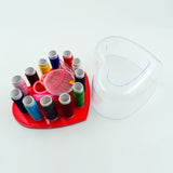 6045 Heart-Shaped Sewing Box Multi-Functional Convenient Sewing Tools - SWASTIK CREATIONS The Trend Point