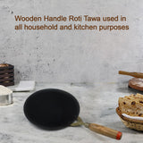 2692 Wooden Handle Roti Tawa used in all household and kitchen purposes for making rotis and parathas etc. - SWASTIK CREATIONS The Trend Point