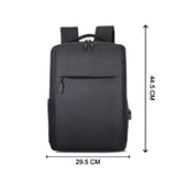 6208 Black Travel Laptop Backpack with USB Charging Port - SWASTIK CREATIONS The Trend Point
