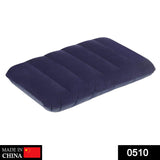 0510 Velvet Air Inflatable Travel Pillow (Blue) 