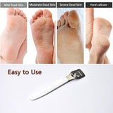 2099 Stainless Steel Callus Corn Hard Skin Remover Plastic Handle Foot Rasp Heel File Scrubber Pedicure Nail Care Tool Rub feet Tool. - SWASTIK CREATIONS The Trend Point