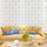 9279 Design Wallpaper 3D Foam Wallpaper Sticker Panels I Ceiling Wallpaper For Living Room Bedroom I Furniture, Door I Foam Tiles (Pink Color) 