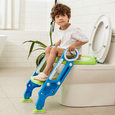 1483 2 in 1 Training Foldable Ladder Potty Toilet Seat for Kids  -----
