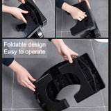 6024 Plastic Non-Slip Folding Toilet Squat Stool - Black Color - SWASTIK CREATIONS The Trend Point