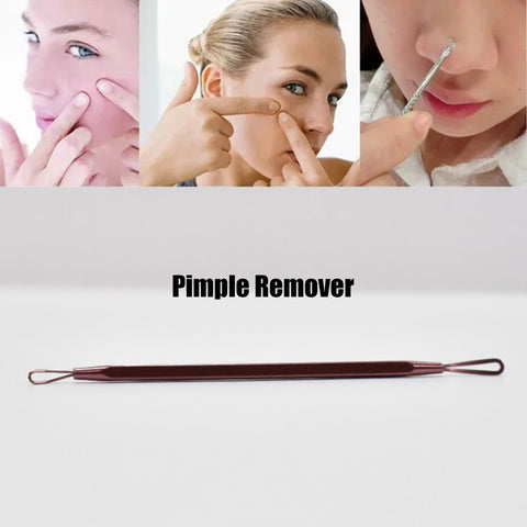 1386 Blackhead Remover Comedone Extractor Tool - Dual Loop Whitehead Blemish Acne Removal - Skin, Facial, Pimple - SWASTIK CREATIONS The Trend Point
