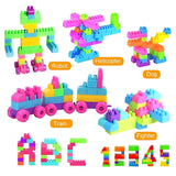 8094 Blocks Set for Kids, Play Fun and Learning Blocks for Kids Games for Children Block Game Puzzles Set Boys, Children (Multicolor, 60 Bricks Blocks) - SWASTIK CREATIONS The Trend Point