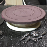 2733 Cake Brown Turntable used widely in bakeries and some of the household places while making and decorating cake and all purposes. - SWASTIK CREATIONS The Trend Point