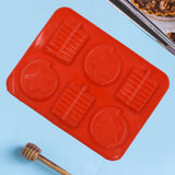 4882 6cavity Chocolate Mould Tray | Cake Baking Mold | Flexible Silicon Ice Cupcake Making Tools - SWASTIK CREATIONS The Trend Point