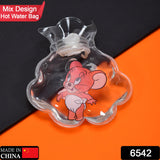 6542 MIX TRANSPARENT MULTI DESIGN SMALL HOT WATER BAG WITH COVER FOR PAIN RELIEF, NECK, SHOULDER PAIN AND HAND, FEET WARMER, MENSTRUAL CRAMPS. - SWASTIK CREATIONS The Trend Point
