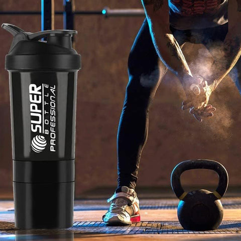 1771 SHAKER BOTTLE FOR GYM|GYM SHAKER|SIPPER BOTTLE|BPA-FREE AND 100% LEAK-PROOF PROTEIN SHAKER BOTTLE WITH 2 EXTRA STORAGE COMPARTMENT (500ML SHAKER) - SWASTIK CREATIONS The Trend Point