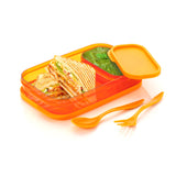 2044 Premium Lunch Box for kids for school and picnic. Containers with Spoon and fork. - SWASTIK CREATIONS The Trend Point