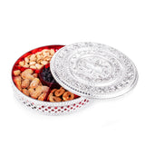 2862 Round Candy Box, Dry Fruit Box For Kitchen Storage Home Decor - SWASTIK CREATIONS The Trend Point