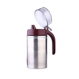 8126 Oil Dispenser Stainless Steel with small nozzle 500ML Oil Container. - SWASTIK CREATIONS The Trend Point