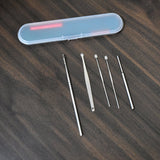 6314A 5 Pcs Ear Pick with a Storage Box Earwax Removal Kit - SWASTIK CREATIONS The Trend Point