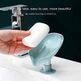 4831 Self Draining Soap Holder for Bathroom Leaf Shape Soap Dish Kitchen Soap Tray - SWASTIK CREATIONS The Trend Point