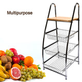 7669 Tkolley Steal High Quality Rack 3 Tier For Kitchen Use 