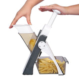 2803A MULTI FUNCTIONAL TIME SAVING ADJUSTABLE HAND PRESS VEGETABLES CHOPPER - SWASTIK CREATIONS The Trend Point