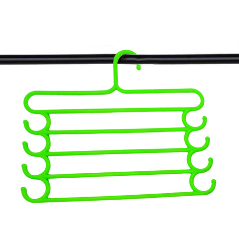 0221 5 Layer Plastic Hanger (muticolor 1pc) - SWASTIK CREATIONS The Trend Point