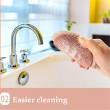 6137 2 in 1 Silicone Cleaning Brush used in all kinds of bathroom purposes for cleaning and washing floors, corners, surfaces and many more things. - SWASTIK CREATIONS The Trend Point