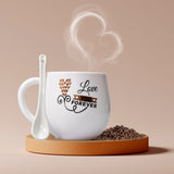 4975 Multi design coffee Mug With Spoon and box packing. Ceramic Mugs to Gift your Best Friend Tea Mugs Coffee Mugs Microwave Safe. - SWASTIK CREATIONS The Trend Point