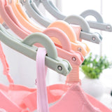 1432A Travel Hangers, Portable Folding Clothes Hangers for Scarves Suits Trousers Pants Shirts Socks Underwear Travel Home Foldable Clothes Drying Rack